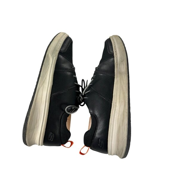 Skechers Relaxed Fit Memory Foam Mens Size 10 M Black Tie Casual Comfort Shoes - Picture 4 of 9